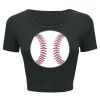 Ladies' Poly-Cotton Crop T-Shirt Thumbnail