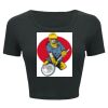 Ladies' Poly-Cotton Crop T-Shirt Thumbnail