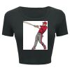Ladies' Poly-Cotton Crop T-Shirt Thumbnail