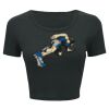 Ladies' Poly-Cotton Crop T-Shirt Thumbnail