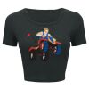 Ladies' Poly-Cotton Crop T-Shirt Thumbnail