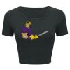 Ladies' Poly-Cotton Crop T-Shirt Thumbnail