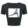 Ladies' Poly-Cotton Crop T-Shirt Thumbnail