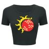 Ladies' Poly-Cotton Crop T-Shirt Thumbnail