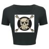 Ladies' Poly-Cotton Crop T-Shirt Thumbnail