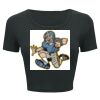 Ladies' Poly-Cotton Crop T-Shirt Thumbnail