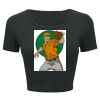 Ladies' Poly-Cotton Crop T-Shirt Thumbnail