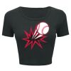 Ladies' Poly-Cotton Crop T-Shirt Thumbnail