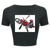 Ladies' Poly-Cotton Crop T-Shirt Thumbnail