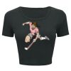 Ladies' Poly-Cotton Crop T-Shirt Thumbnail