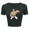 Ladies' Poly-Cotton Crop T-Shirt Thumbnail