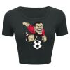 Ladies' Poly-Cotton Crop T-Shirt Thumbnail