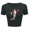Ladies' Poly-Cotton Crop T-Shirt Thumbnail