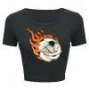 Ladies' Poly-Cotton Crop T-Shirt Thumbnail