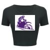 Ladies' Poly-Cotton Crop T-Shirt Thumbnail