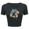 Ladies' Poly-Cotton Crop T-Shirt Thumbnail