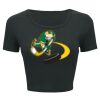 Ladies' Poly-Cotton Crop T-Shirt Thumbnail