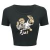 Ladies' Poly-Cotton Crop T-Shirt Thumbnail