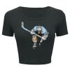 Ladies' Poly-Cotton Crop T-Shirt Thumbnail
