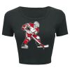 Ladies' Poly-Cotton Crop T-Shirt Thumbnail
