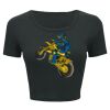 Ladies' Poly-Cotton Crop T-Shirt Thumbnail