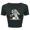 Ladies' Poly-Cotton Crop T-Shirt Thumbnail