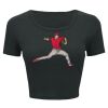 Ladies' Poly-Cotton Crop T-Shirt Thumbnail