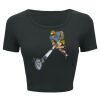 Ladies' Poly-Cotton Crop T-Shirt Thumbnail