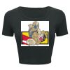 Ladies' Poly-Cotton Crop T-Shirt Thumbnail