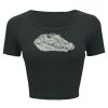 Ladies' Poly-Cotton Crop T-Shirt Thumbnail