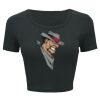 Ladies' Poly-Cotton Crop T-Shirt Thumbnail