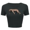Ladies' Poly-Cotton Crop T-Shirt Thumbnail