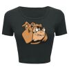 Ladies' Poly-Cotton Crop T-Shirt Thumbnail