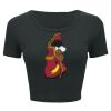 Ladies' Poly-Cotton Crop T-Shirt Thumbnail