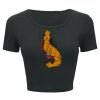 Ladies' Poly-Cotton Crop T-Shirt Thumbnail
