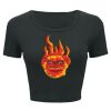 Ladies' Poly-Cotton Crop T-Shirt Thumbnail
