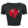 Ladies' Poly-Cotton Crop T-Shirt Thumbnail