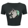 Ladies' Poly-Cotton Crop T-Shirt Thumbnail