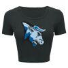 Ladies' Poly-Cotton Crop T-Shirt Thumbnail