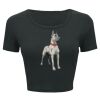 Ladies' Poly-Cotton Crop T-Shirt Thumbnail