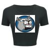 Ladies' Poly-Cotton Crop T-Shirt Thumbnail