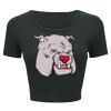 Ladies' Poly-Cotton Crop T-Shirt Thumbnail