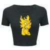 Ladies' Poly-Cotton Crop T-Shirt Thumbnail