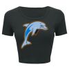 Ladies' Poly-Cotton Crop T-Shirt Thumbnail