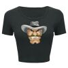 Ladies' Poly-Cotton Crop T-Shirt Thumbnail