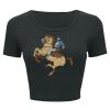 Ladies' Poly-Cotton Crop T-Shirt Thumbnail