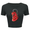 Ladies' Poly-Cotton Crop T-Shirt Thumbnail