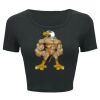 Ladies' Poly-Cotton Crop T-Shirt Thumbnail