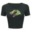 Ladies' Poly-Cotton Crop T-Shirt Thumbnail