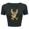Ladies' Poly-Cotton Crop T-Shirt Thumbnail